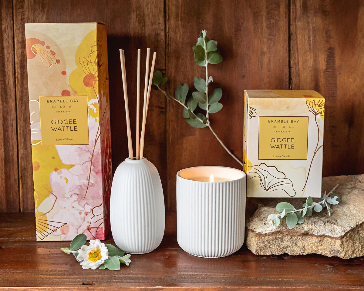 Bramble Bay Native Plum Gidgee Wattle Scented Ceramic Candle 270g (2 Pack) — image 7