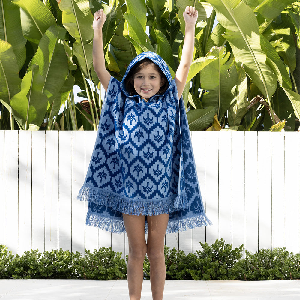 Bambury Towel Home Living Ultra soft Cocos Kids Poncho Cobalt — image 2