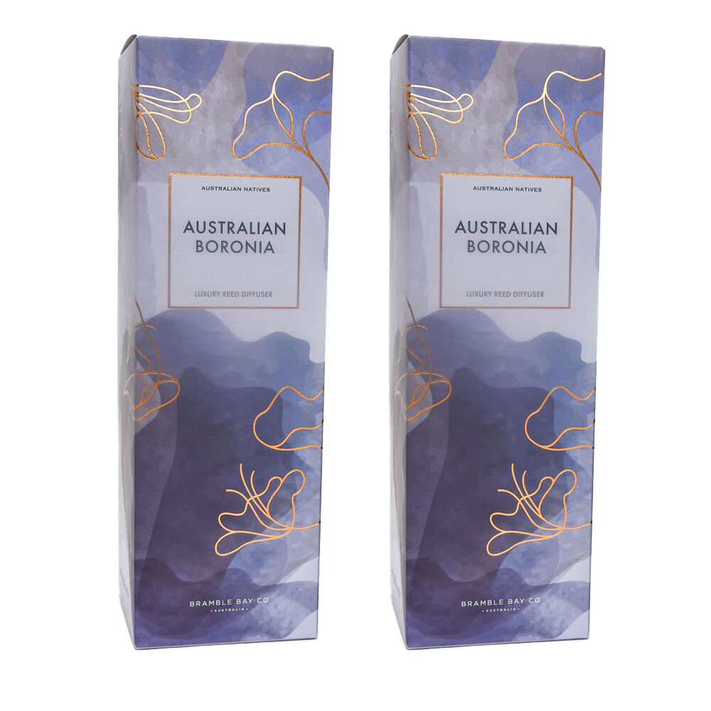 Bramble Bay Native Reed Diffuser Australian Boronia Scented 150ml (2 Pack)
