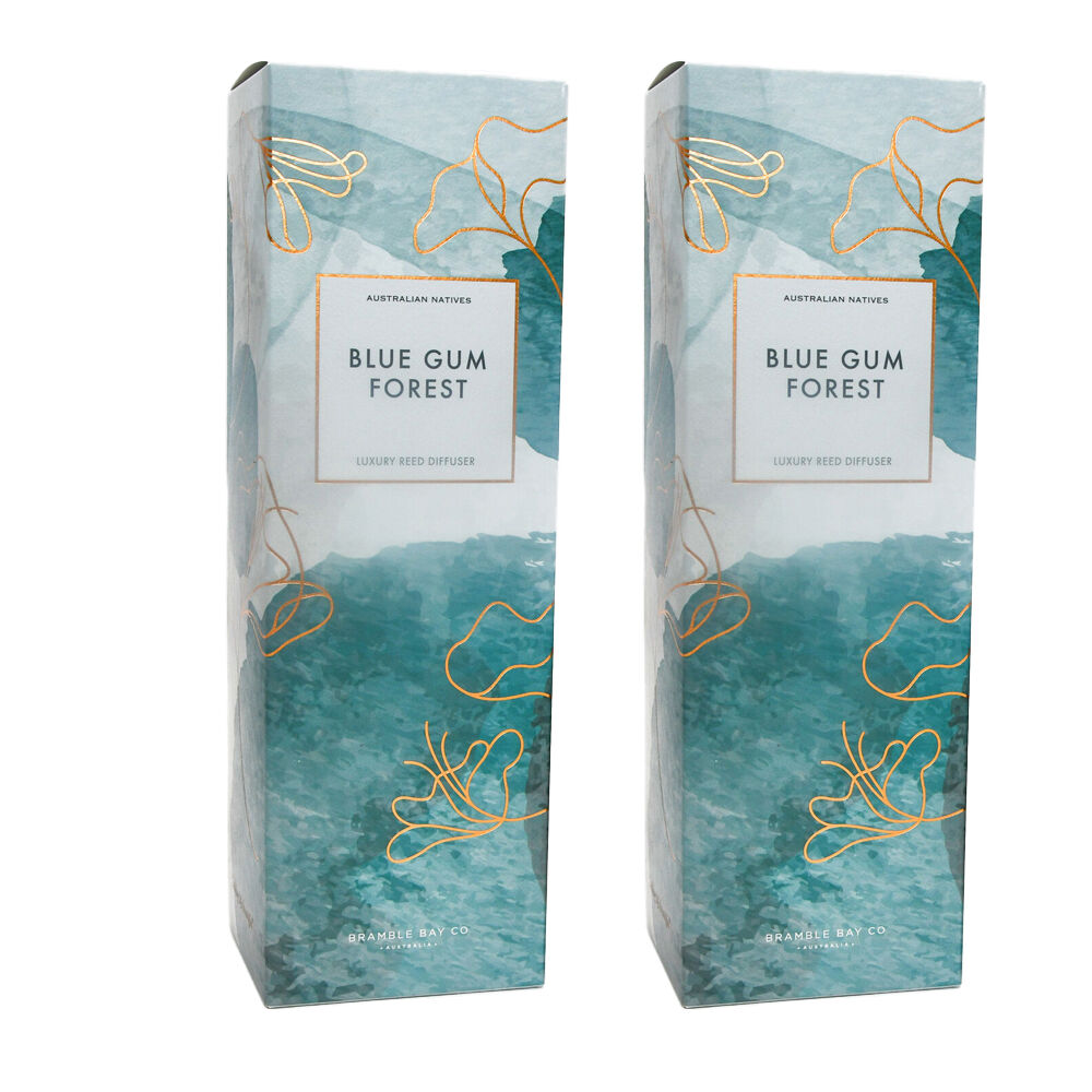 Bramble Bay Native Reed Diffuser Blue Gum Forest Home Fragrance 150ml (2 Pack)