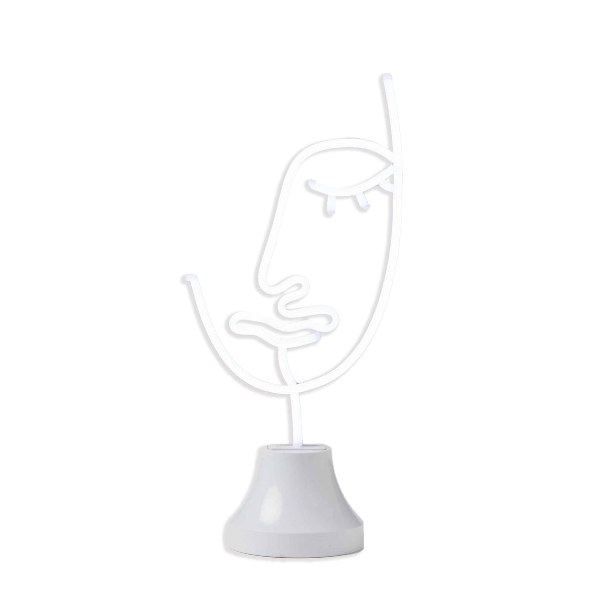 Pilbeam Living 33cm Face LED Neon Night Light Home Nursery Room Decor White
