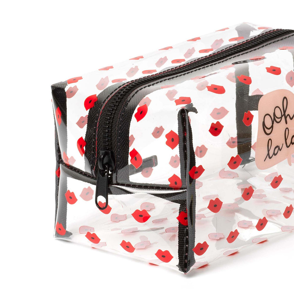 Legami Makeup Bag Cosmetic/Toiletry Travel Carry/Pouch w/ Zipper 18cm Lips — image 2