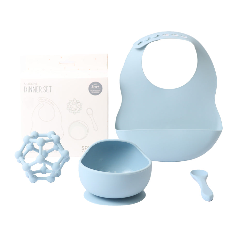Splosh Baby 48x43cm Silicone Dinner Set Gift Boxed - Blue — image 3