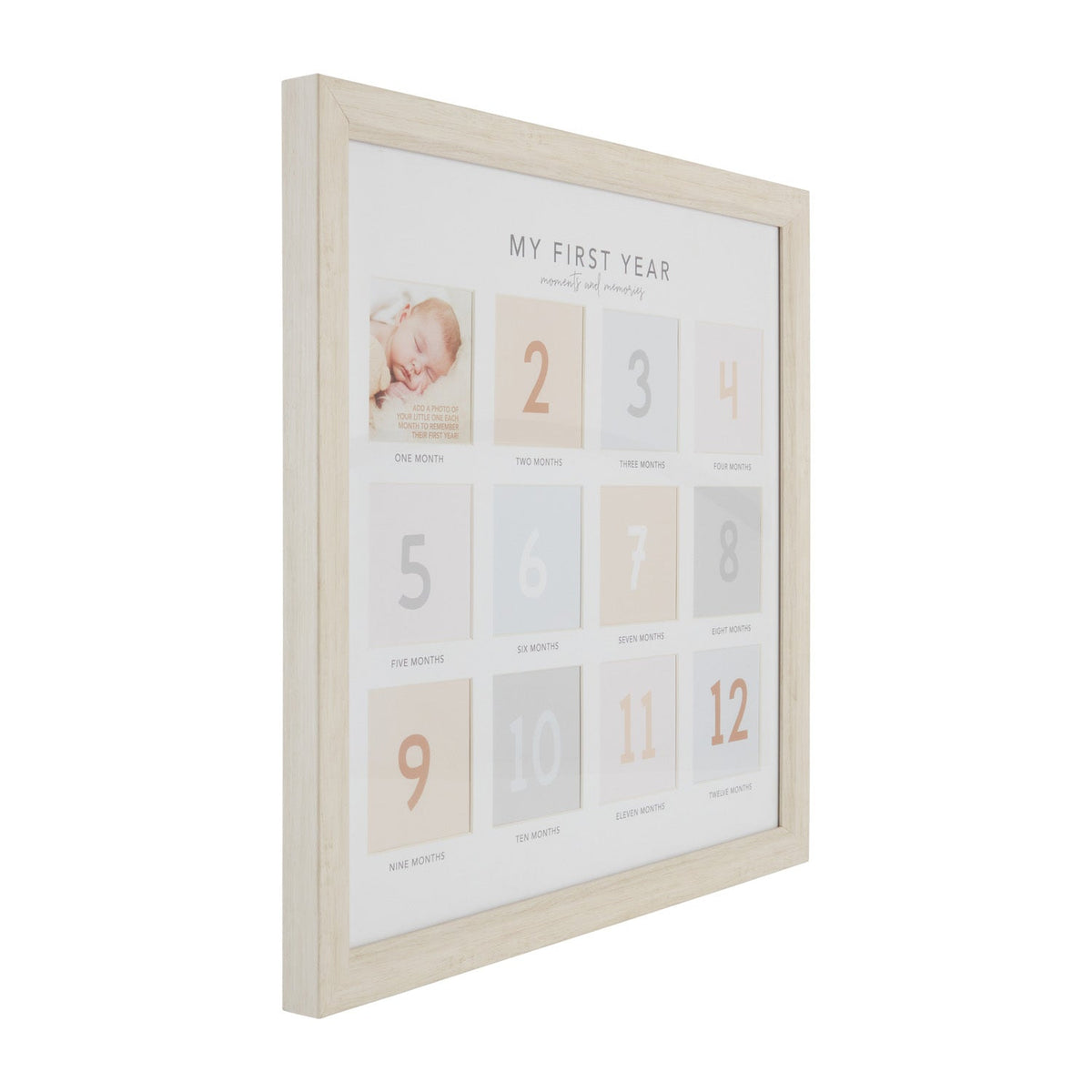 Splosh Baby First Year 12-Slot Picture Photo Frame 43.5cm Wall Hanging Square — image 2