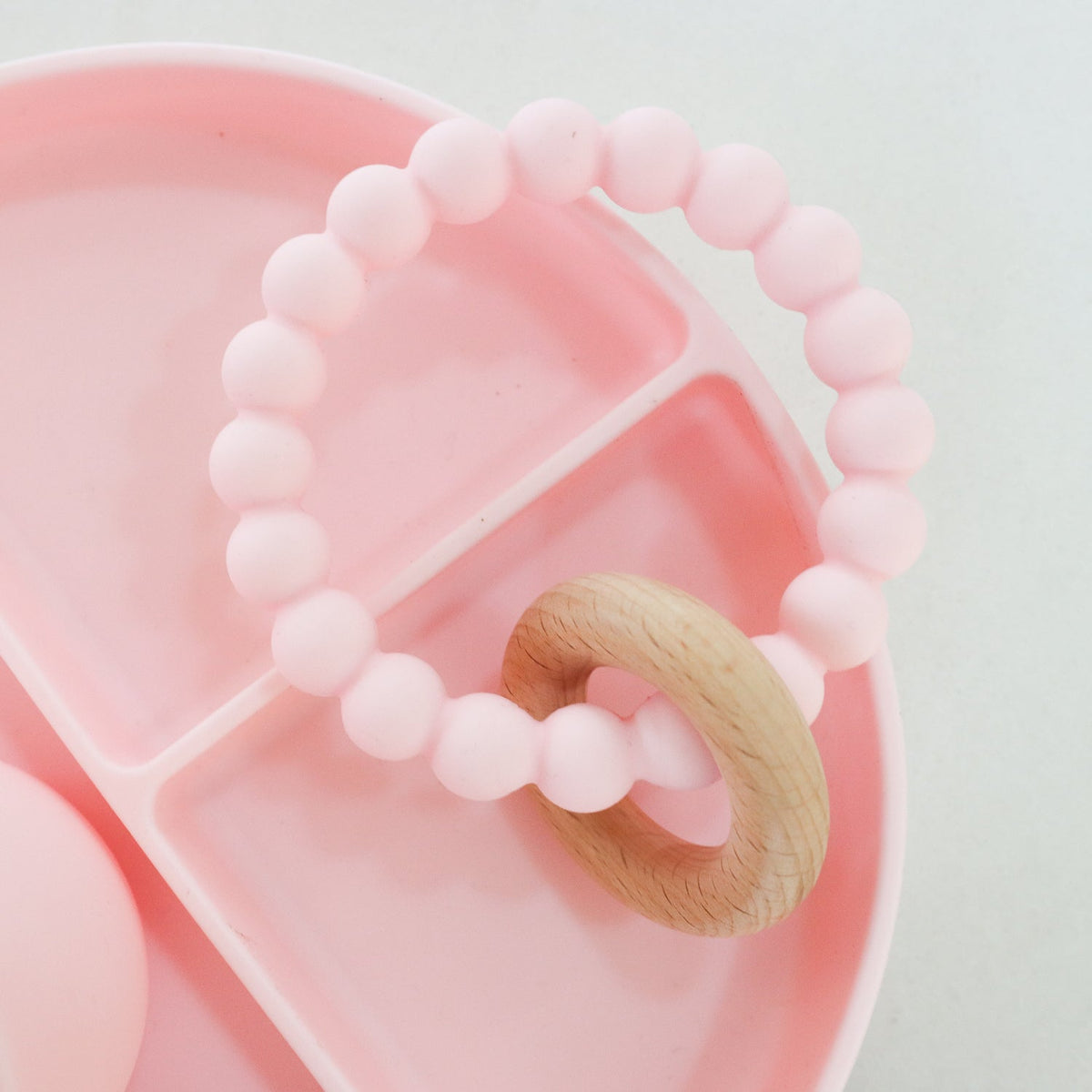 Splosh Baby/Infant Silicone/Wood Giraffe Teether Soft Teething Toy 12cm Pink 0+ — image 3