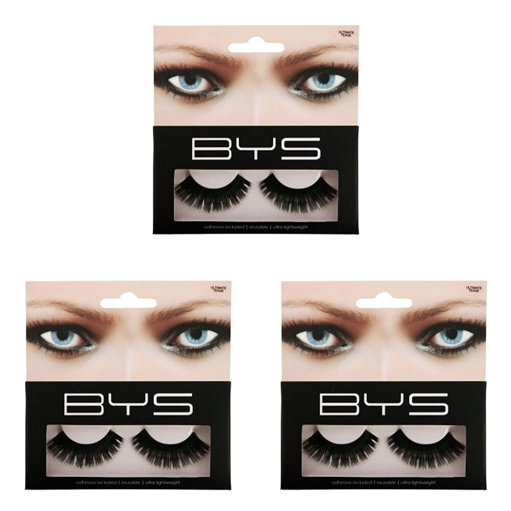 BYS Ultimate Tease Lash Extensions Black (3 Pack)
