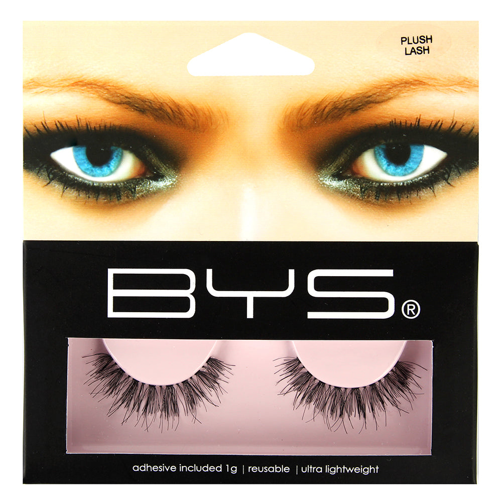 BYS Lightweight Plush Lash Extension Synthetic Fake/False Eyelashes Natural BLK — image 2