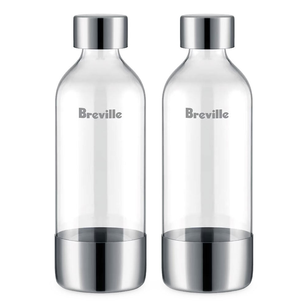 Breville The InFizz Water Carbonating Bottle Accessory Pack Clear (2 Pieces) — 1l