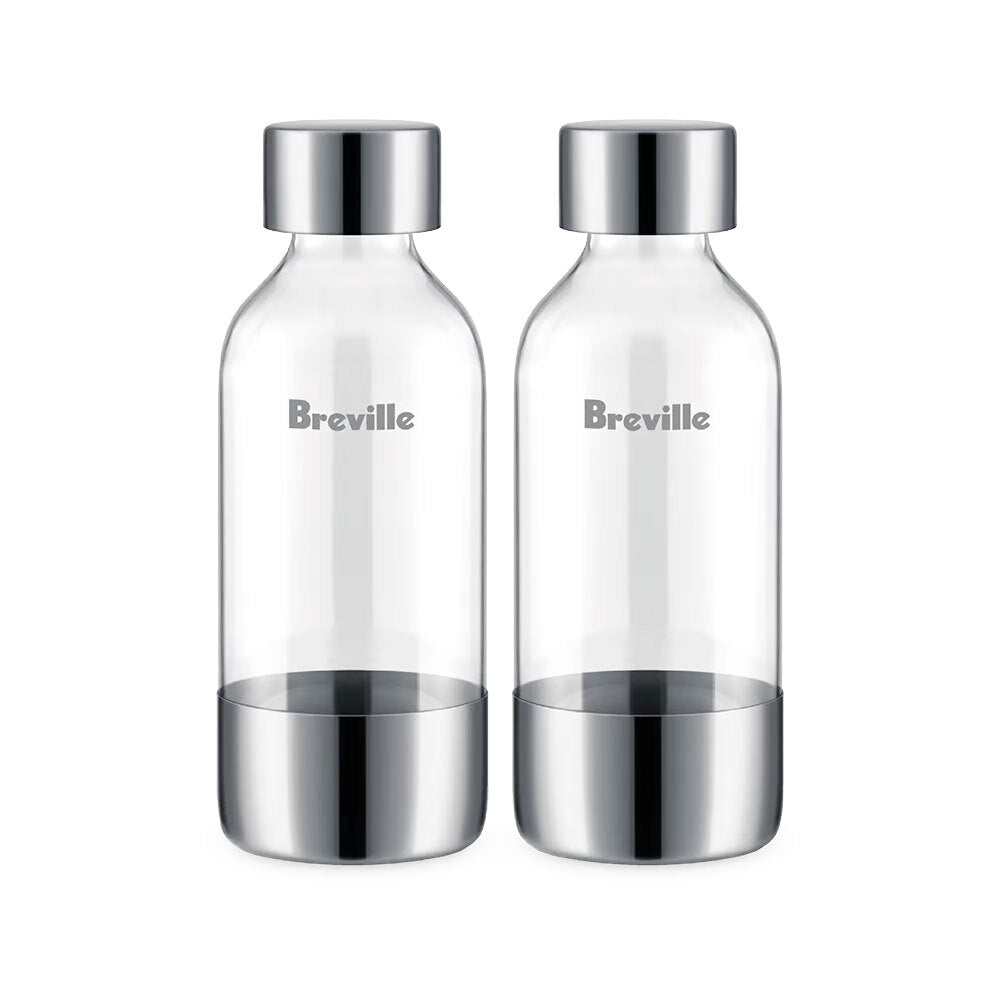 Breville The InFizz Water Carbonating Bottle Accessory Pack Clear (2 Pieces) — 0.6l