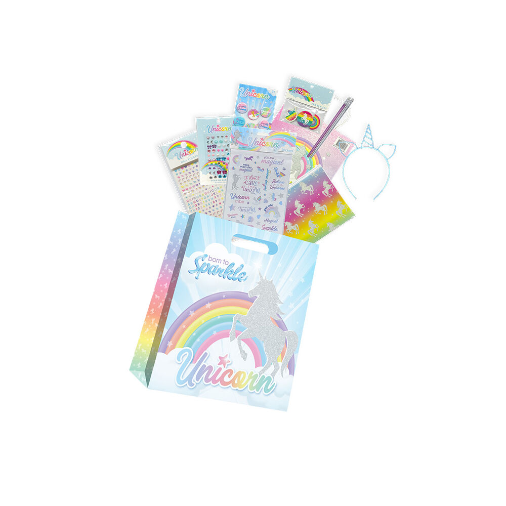 Bensons Unicorn Mini Showbag with Headband Stickers Erasers - 3y+ (6 Pack) — image 2