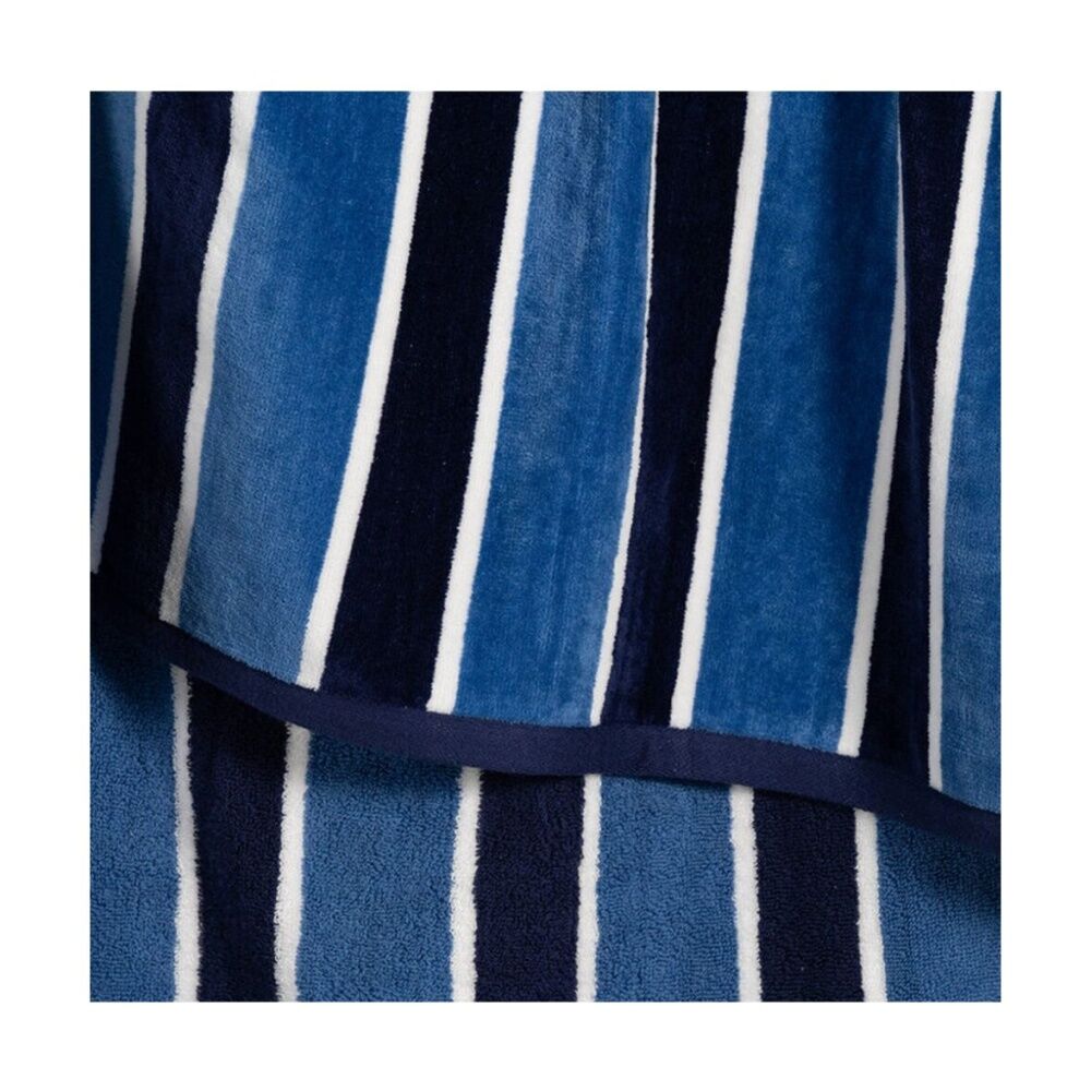 Canningvale Navy Stripe 80x160cm Sorrentina Velour Beach Towel Porto Azure — image 2