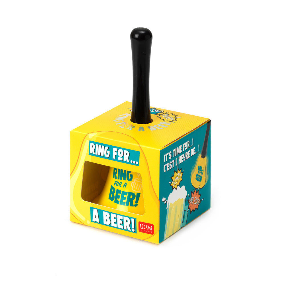 Legami Plastic/Metal Hand Bell Ring For Beer Party Game Supplies Ringbell Yellow — image 2