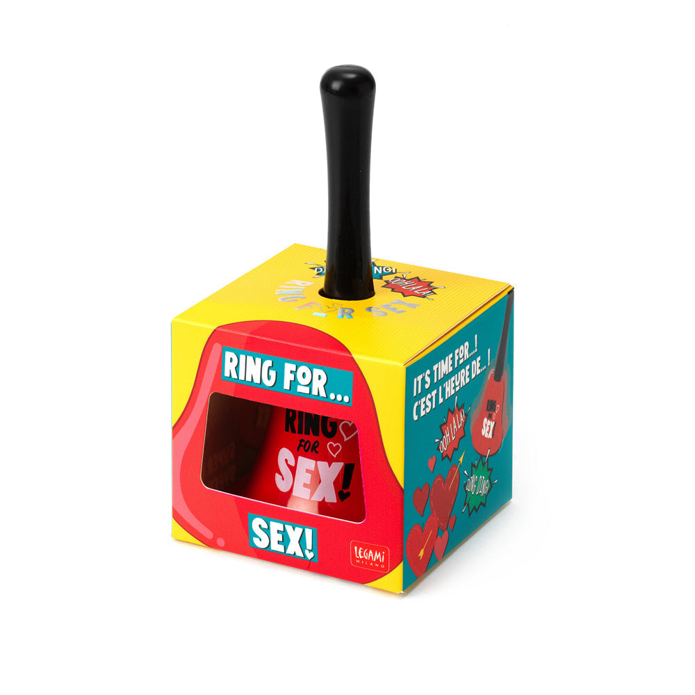 Legami Plastic/Metal Hand Bell Ring For S*x Party Game Supplies Ringbell Red — image 2