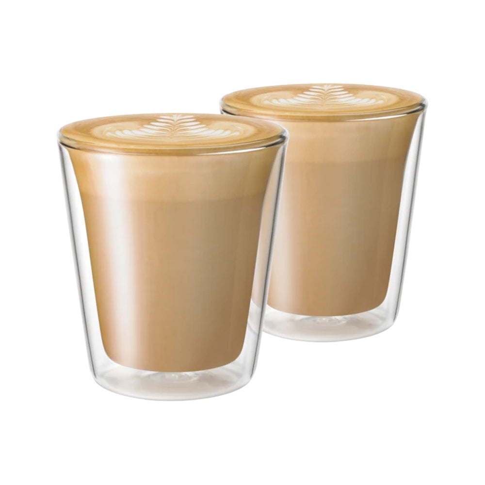 Breville 200ml The Latte Duo Glasses Borosilicate Heat Resistant Glass Clear (2 Pieces) — image 2