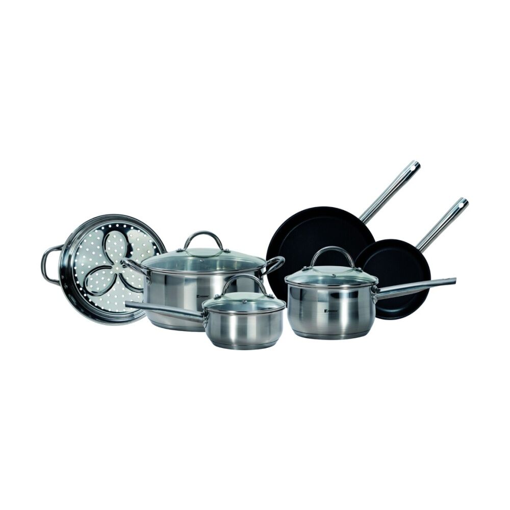 Bergner Induction Stainless Steel Cookware Kitchen Set Non-Stick (6 Pieces)