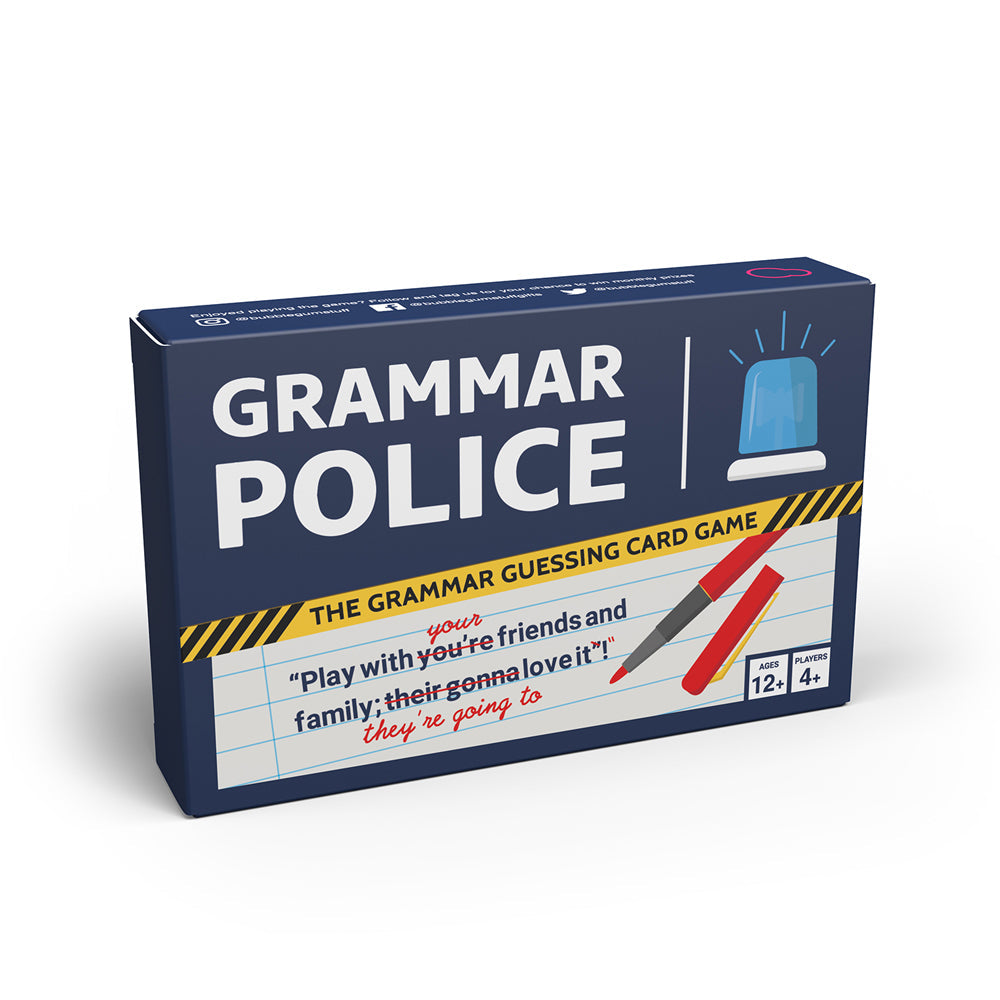 Bubblegum Stuff Grammar Police Guessing Card Game Family Party Play 12y+ (55 Pieces)