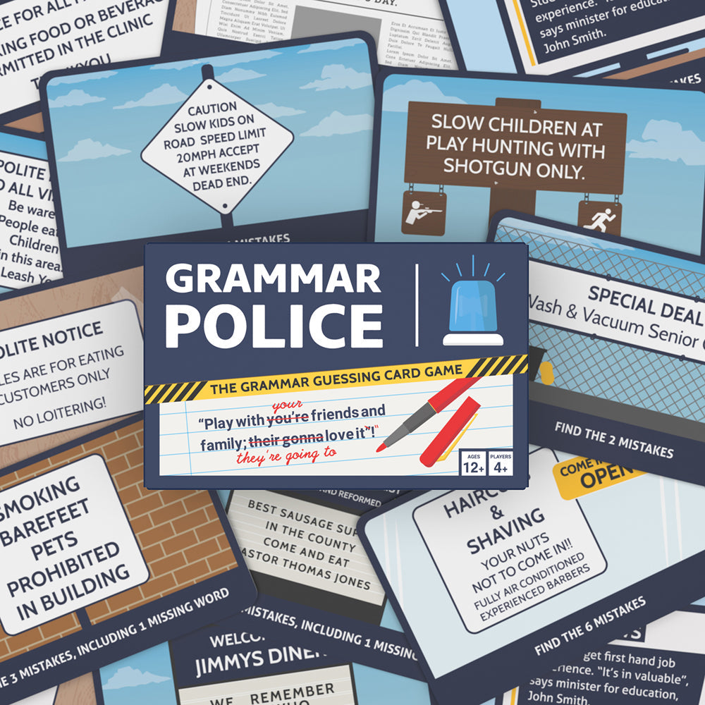 Bubblegum Stuff Grammar Police Guessing Card Game Family Party Play 12y+ (55 Pieces) — image 4