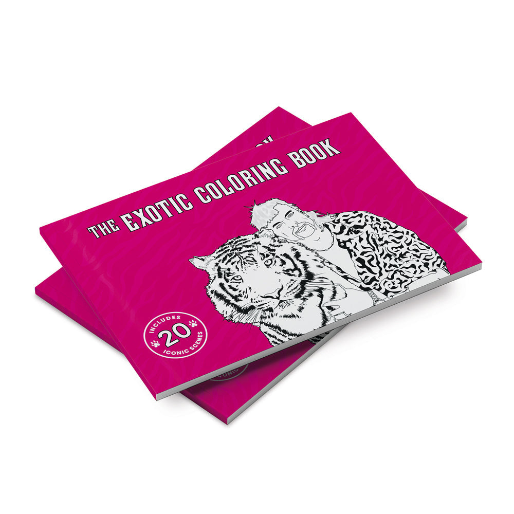 Bubblegum Stuff Tiger King The Exotic Colouring Book Kids/Adult Art Activity