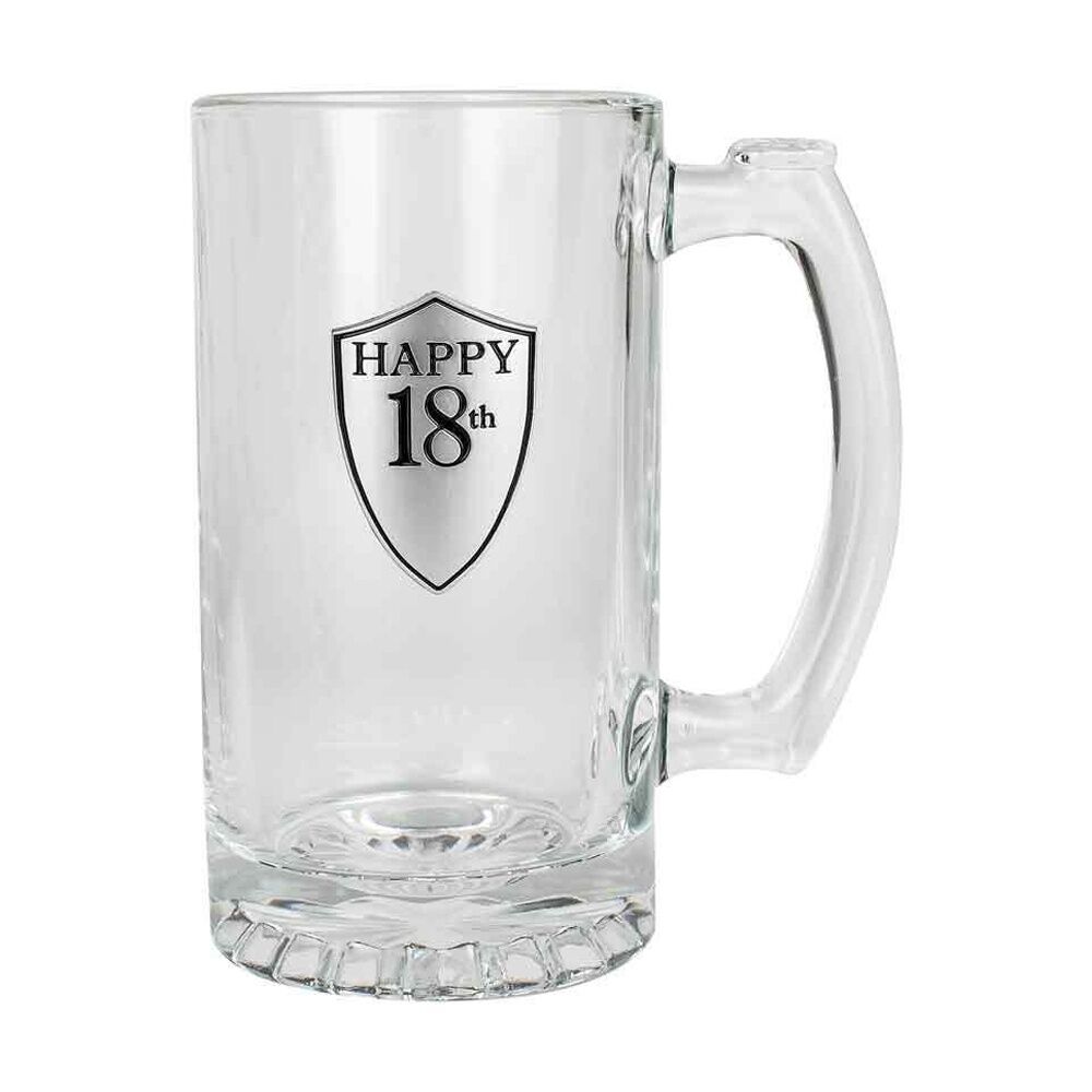 LMD Birthday 18th Celebration Beer Stein/Glass 500ml Drinking Cup Glassware w/Handle