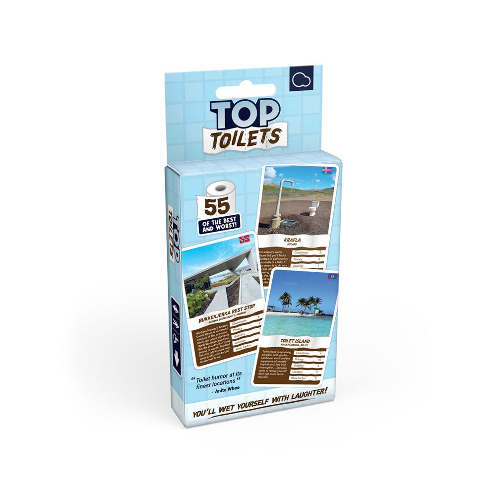 Bubblegum Stuff Top Toilets Funny Novelty Card Game 12Y+; (55 Pieces)