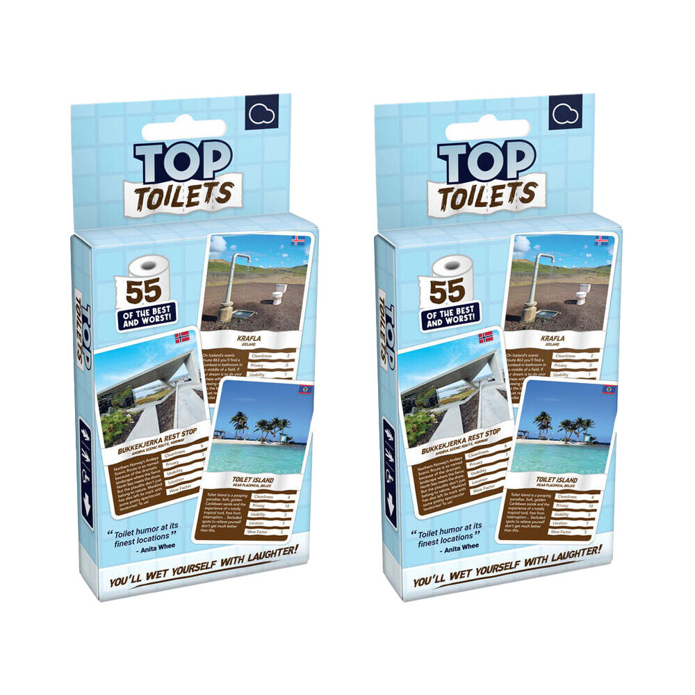 Bubblegum Stuff 55pc Bubblegum Stuff Top Toilets Funny Novelty Card Game 12Y+; (2 Pack)