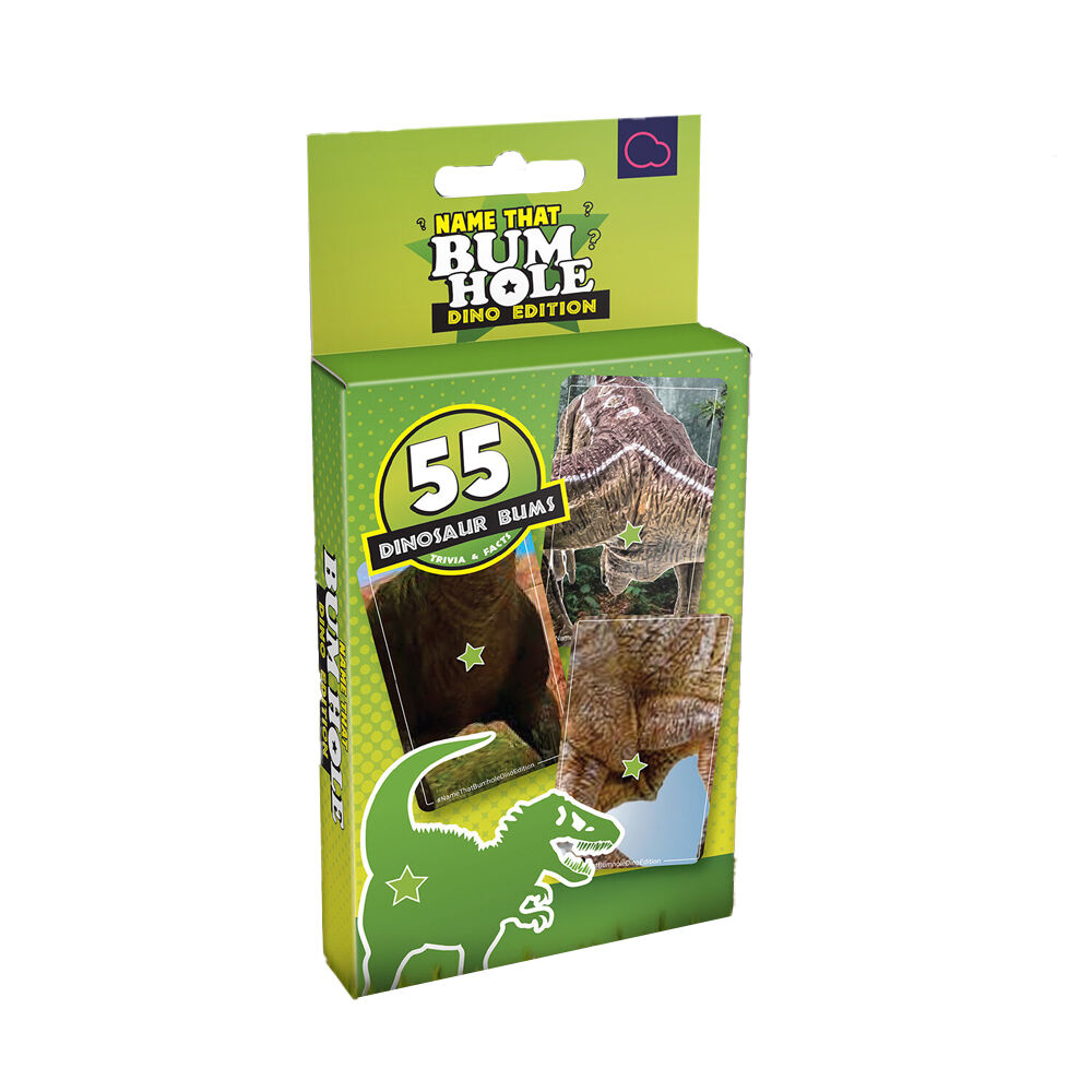 Bubblegum Stuff Name That Bumhole Dinosaur Edition Novelty Card Game 6Y+ (55 Pieces)