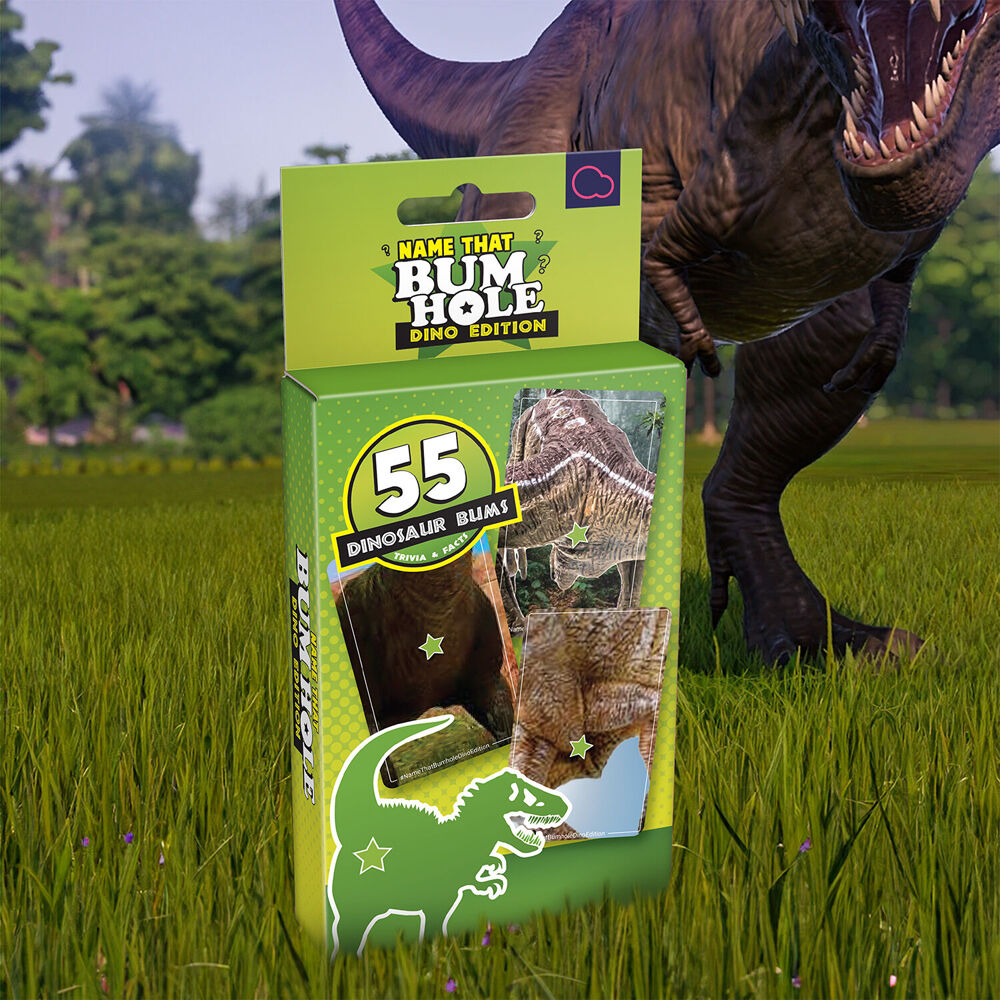 Bubblegum Stuff Name That Bumhole Dinosaur Edition Novelty Card Game 6Y+ (55 Pieces) — image 3