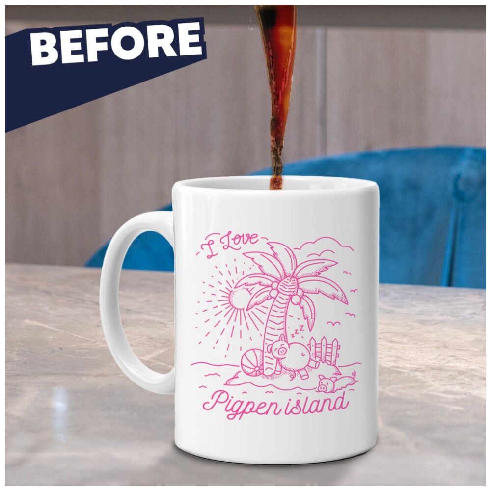 Bubblegum Stuff Rude Heat Change Mug Pigpen Island Coffee Cup Novelty Gift (2 Pack) — image 5