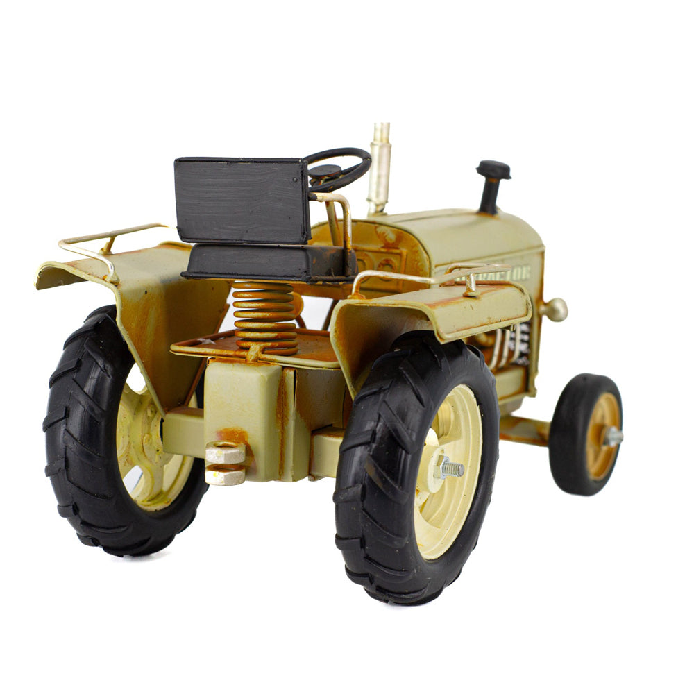 Boyle Metal Olden Days Tractor Ornament Decoration Greige 25x16x15.5cm — image 5