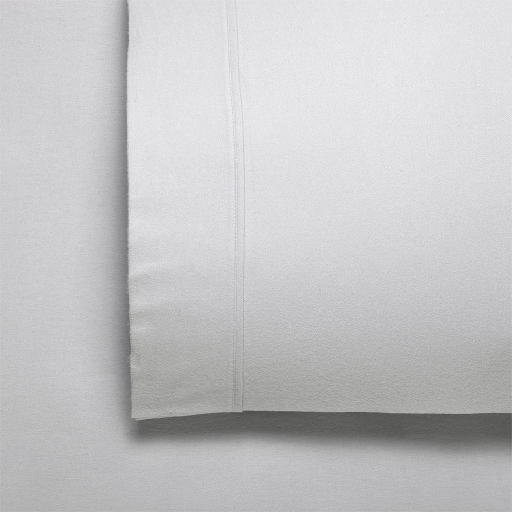 Bianca Fletcher 170gsm Cotton Flannelette Sheet/Pillowcase SLV Bed — Double