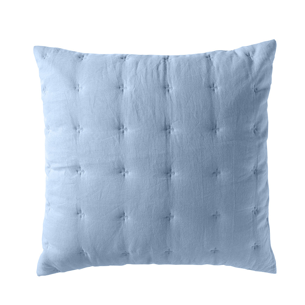 Bianca Langston Matching European Pillowcase 65x65cm Square Pillow Cover Blue