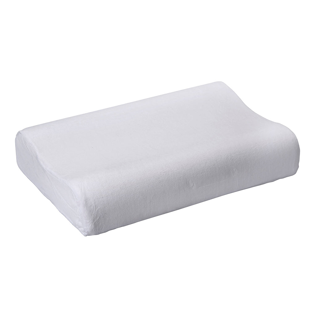 Bianca Deep Sleep Memory Foam Pillow Contoured 58x38cm Sleeping Cushion White