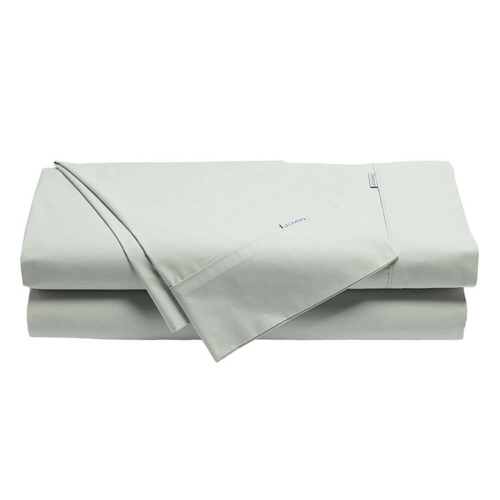 Bianca Heston 300TC Cotton Flat/Fitted Sheet/Pillowcase Silver Split King Bed — image 2