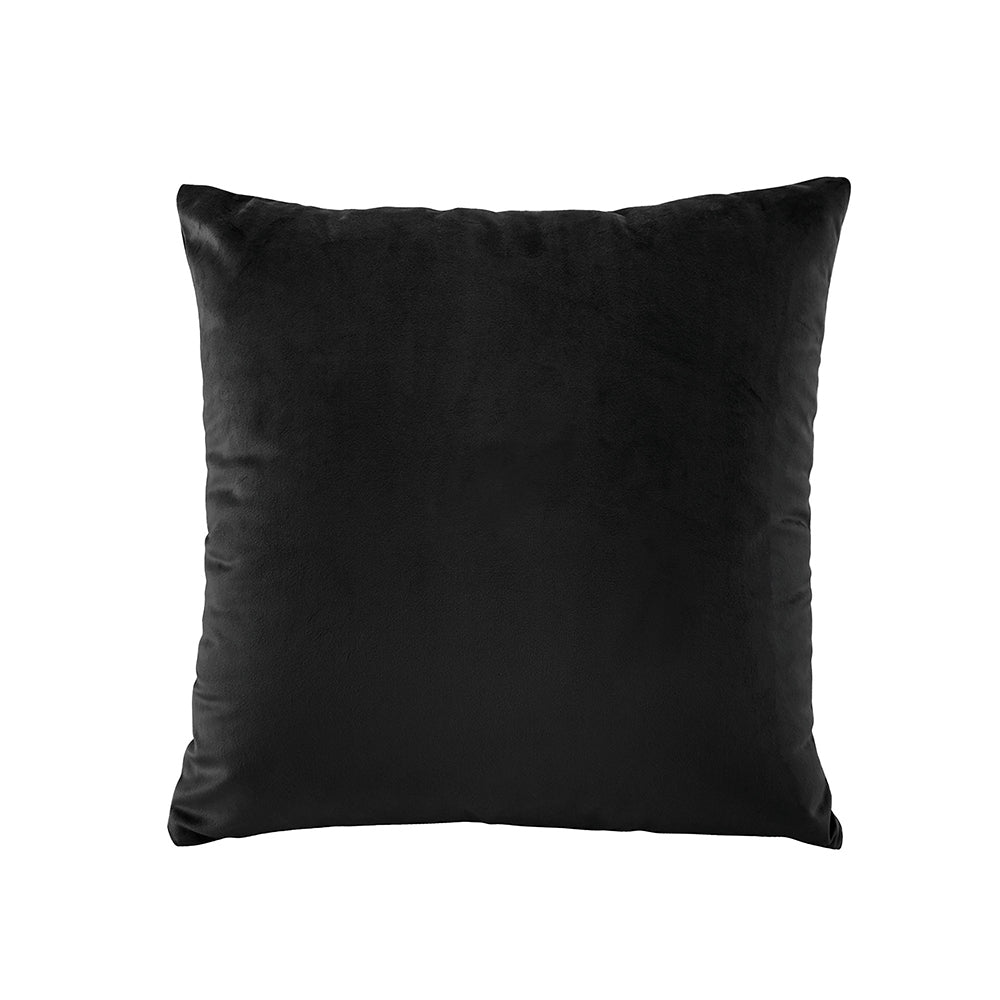 Bianca Vivid Coordinates Cushion 43x43cm Square Throw Pillow Sofa Decor Black