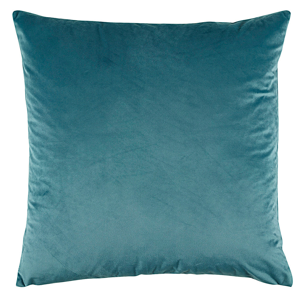 Bianca Vivid Coordinates European Pillowcase Velvet 65x65cm Pillow Cover — Teal