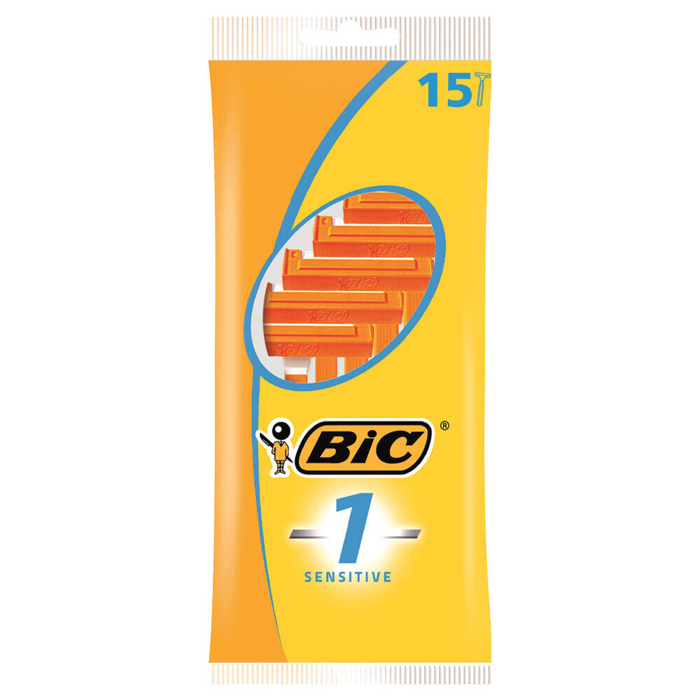 Bic 15pcs Bic Medi Facial Shaver for Sensitive Skin All Hair Single Blade Razor (2 Pack) — image 2