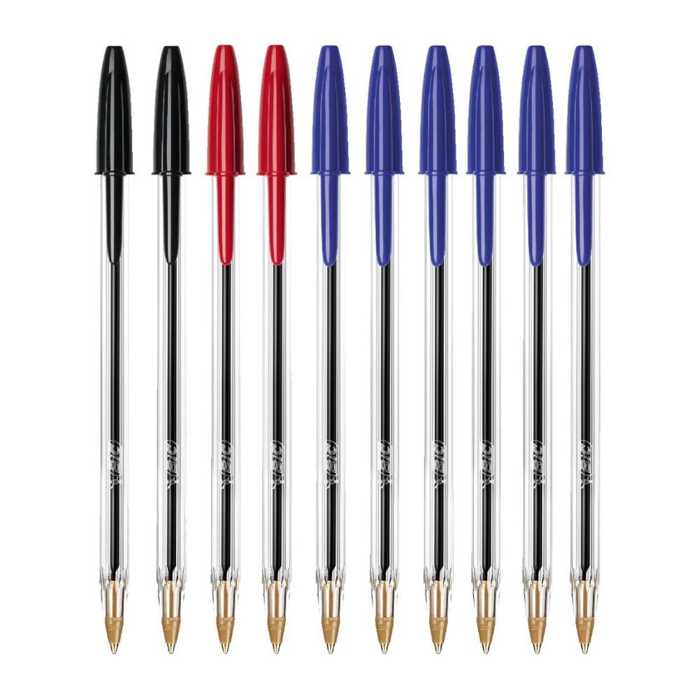 Bic Cristal Original Ballpoint Pen Office Writing Ballpen 1.0mm Nib Assort. (10 Pieces) — image 2