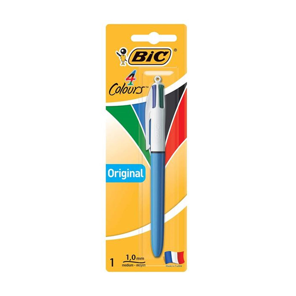 Bic 4-Colour Click Pen Original Office Writing Ballpen 1.0mm Nib Stationery