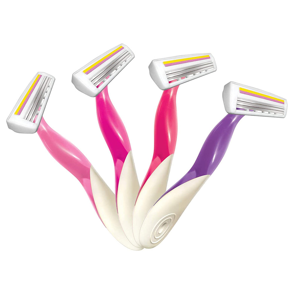Bic Women's Soleil Smooth Scented Curved Handles 3 Blade Shaving Razors (4 Pieces) — image 2