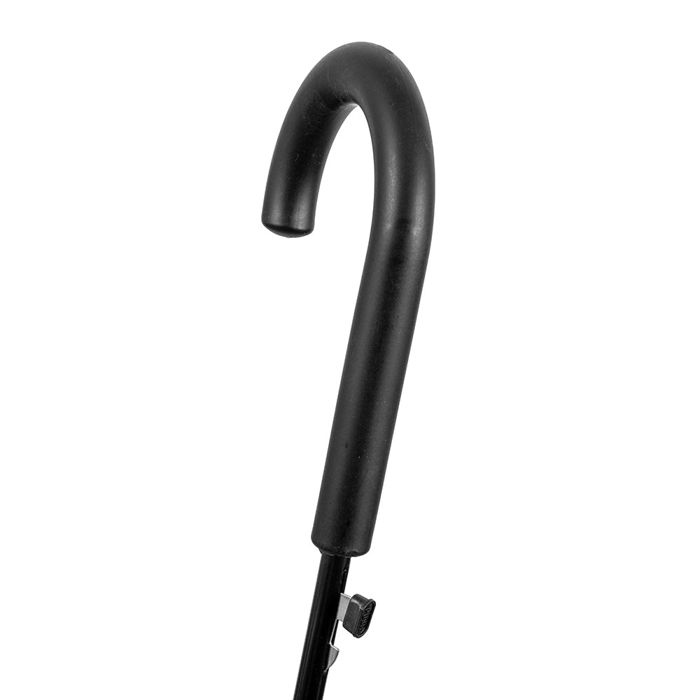 Bobbi J Bobbie J Auto Open Hook Handle Walking Length Wind Resistant Umbrella Black — image 2