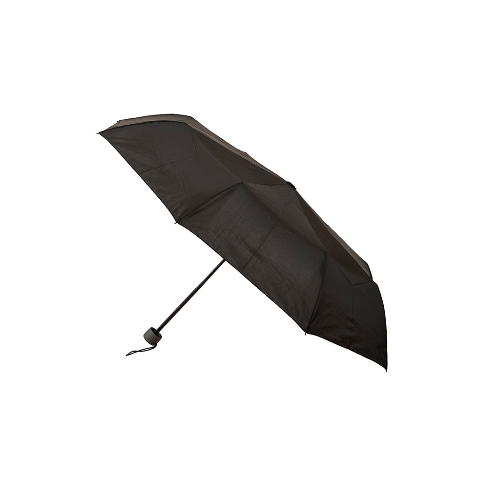 Bobbi J Bobbie J Manual Folding Super Mini w/ Grey Handle Wind Resist Umbrella Black