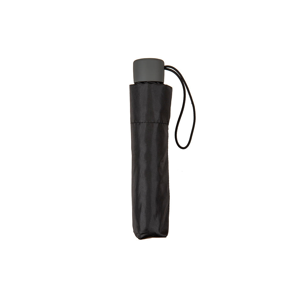 Bobbi J Bobbie J Manual Folding Super Mini w/ Grey Handle Wind Resist Umbrella Black — image 4