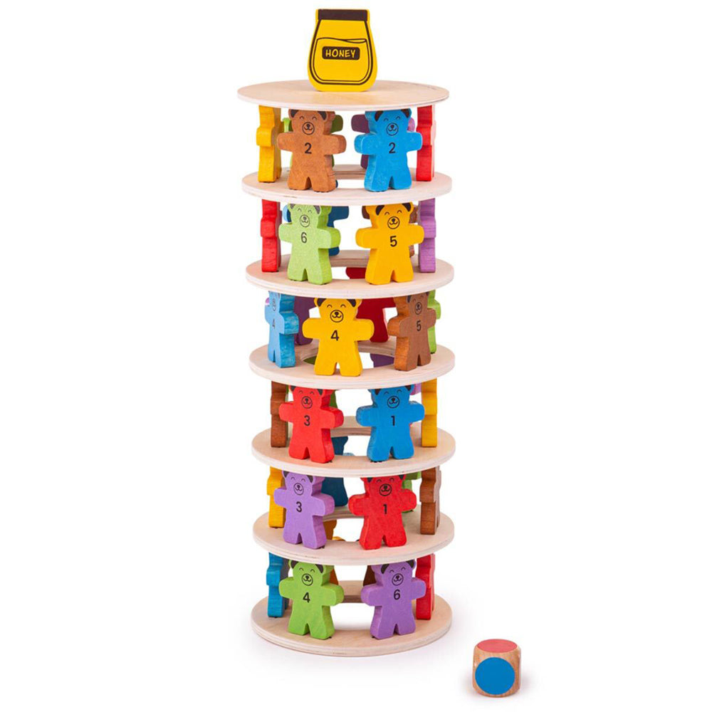 Bigjigs Toys 48cm Wooden Tumbling Teddies Kids/Children Educational Toy 2-5y