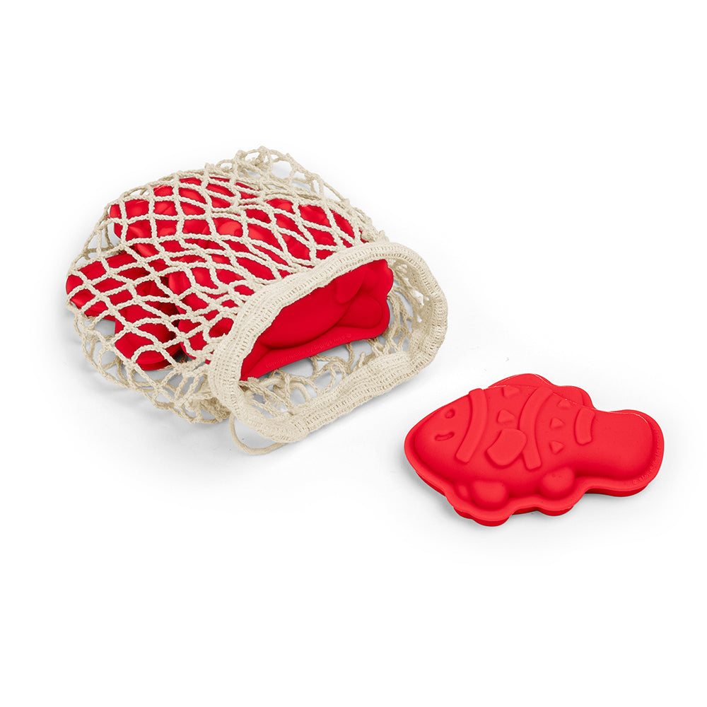 Bigjigs Toys Sand Mould Set Kids/Children Outdoor Beach Toy Cherry Red 18m+ (4 Pieces) — image 3