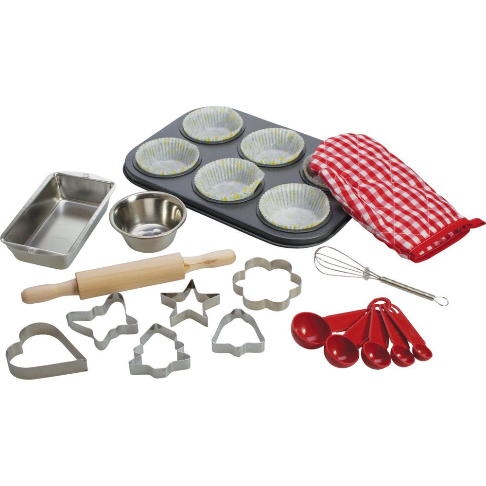 Bigjigs Toys Young Chef's Baking Set Kids/Children Pretend Play Toy 3y+ (23 Pieces)