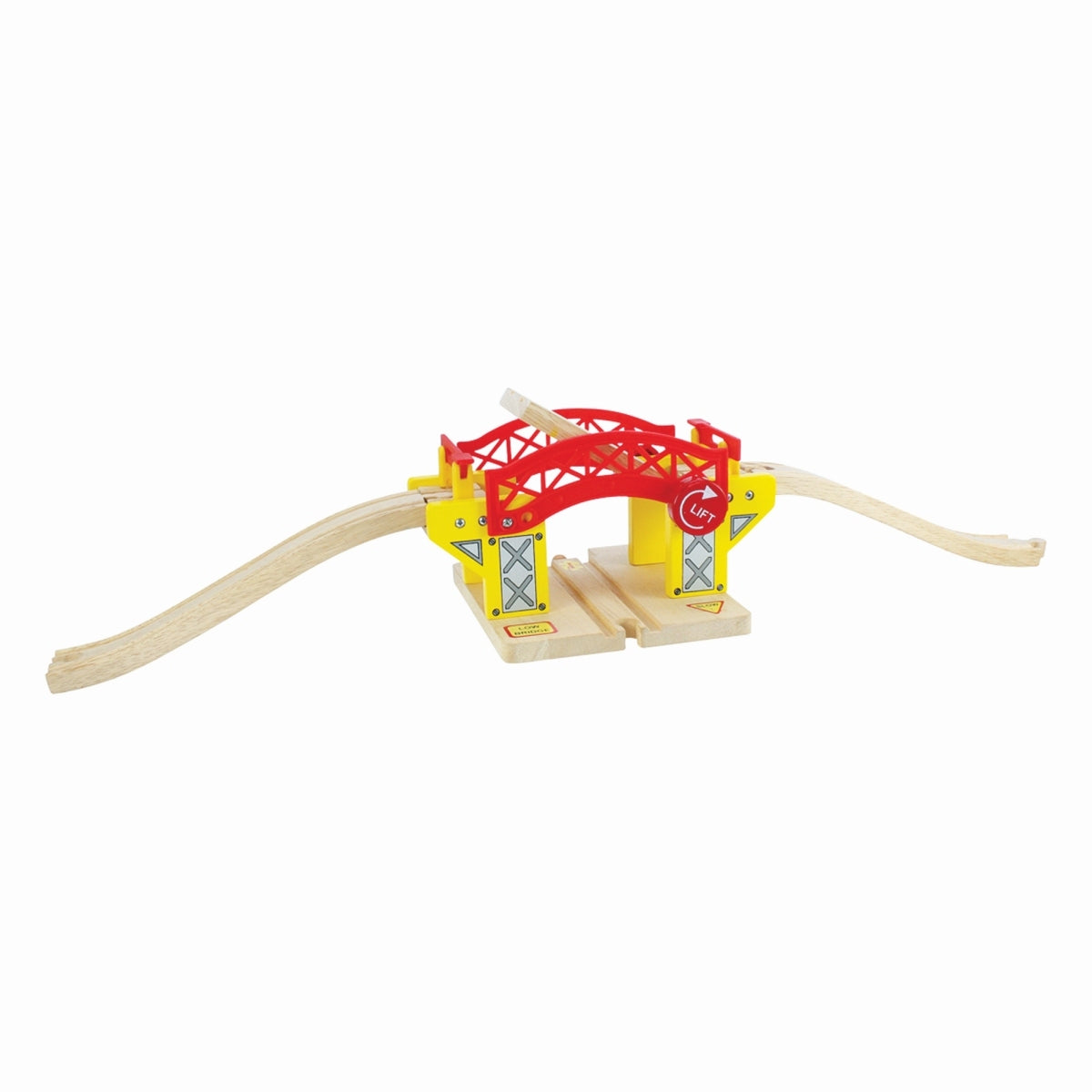 Bigjigs Rail 20cm Lifting Bridge Kids Wooden Toy Train/Railway Accessory 3y+ (3 Pieces) — image 2