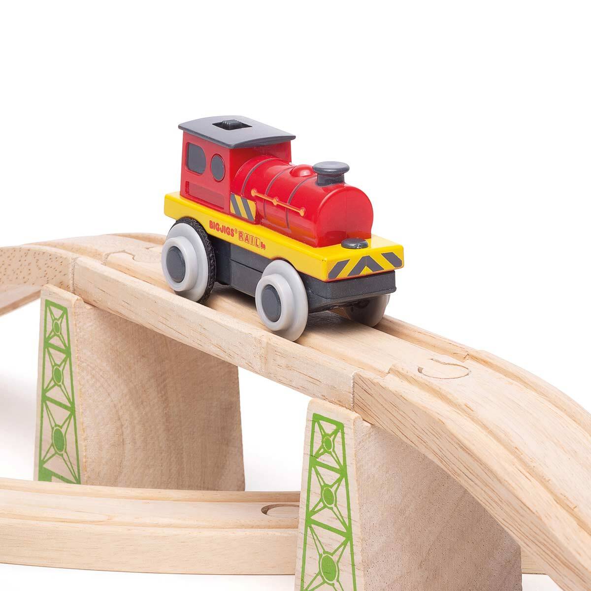 Bigjigs Rail Mighty Red Battery Engine Train Kids/Children Interactive Toy 3y+ — image 2