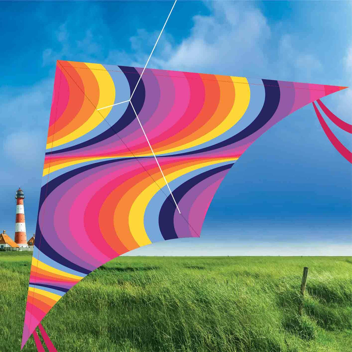 Brookite Delta Kite Kids/Children Outdoor/Beach Backyard Fun Play Flying Toy