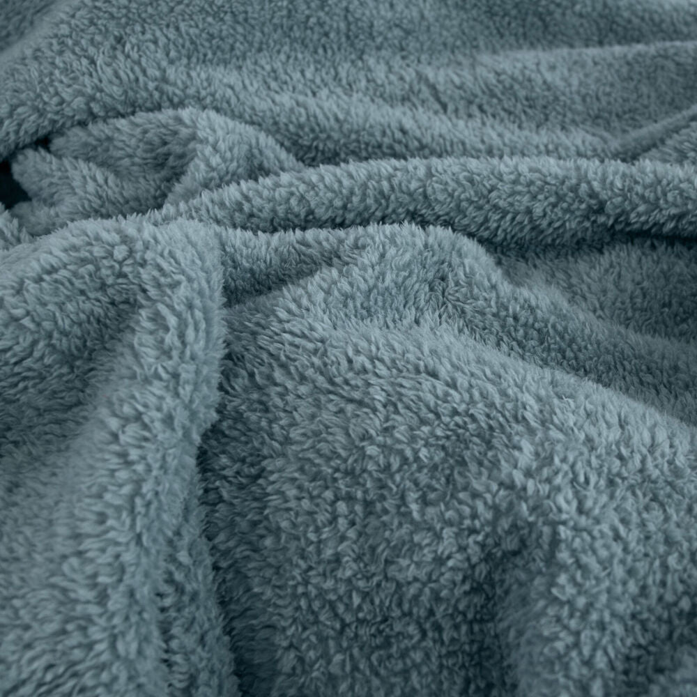 Ardor Boudoir 245x240cm Bed Blanket/Throw Teddy Fleece Sea Mist Polyester — image 2