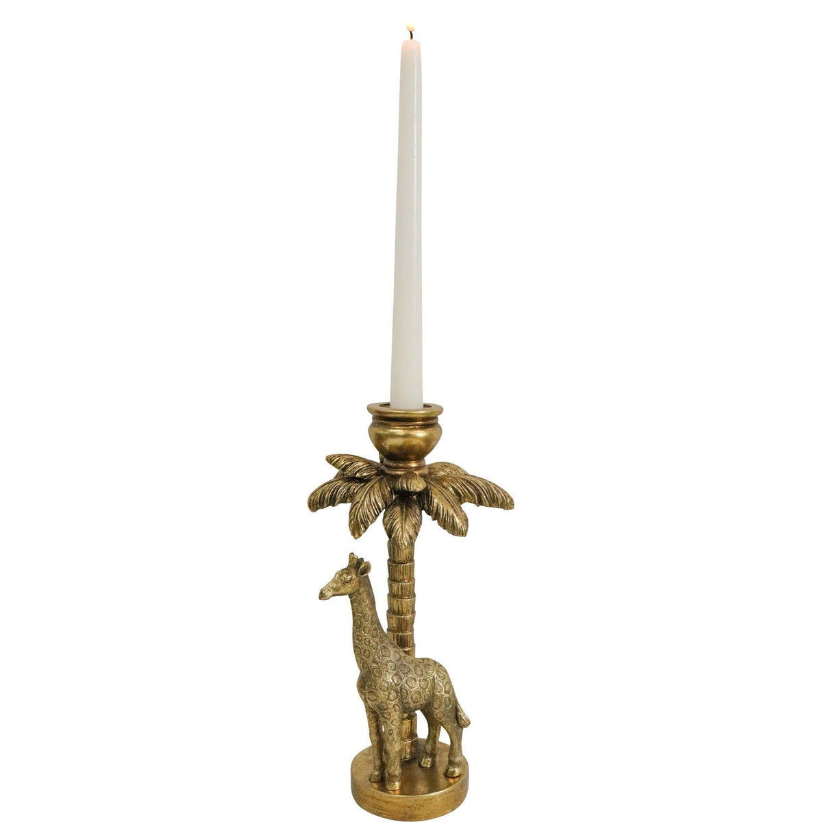 LVD 13x25cm Candle Holder Giraffe Palm Decorative Ornament Statue Home Decor — image 2